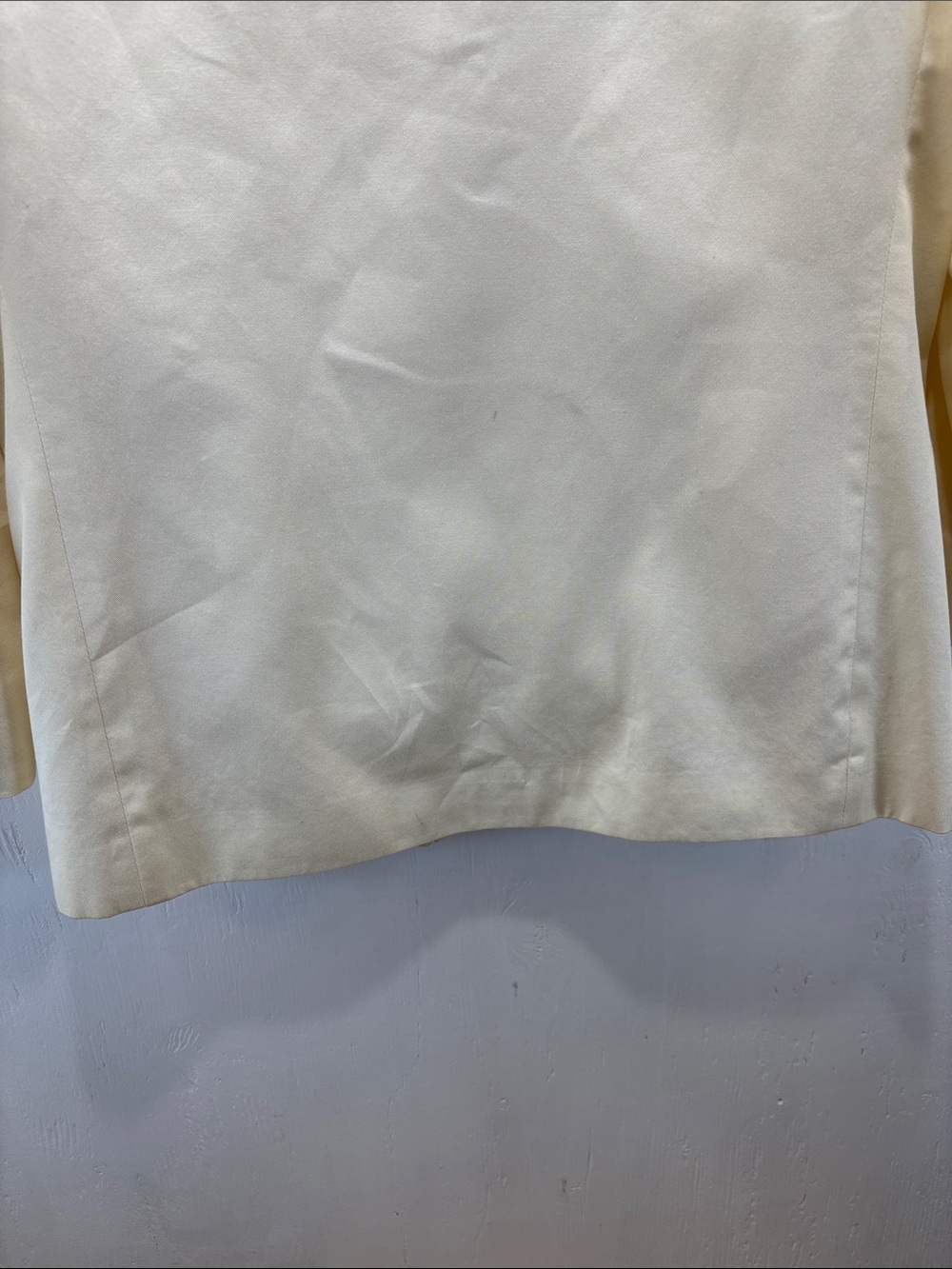 Liz Claiborne Vintage Cream Off-White Double-Breasted Blazer Petite Size 6 | 6P - Picture 7 of 10
